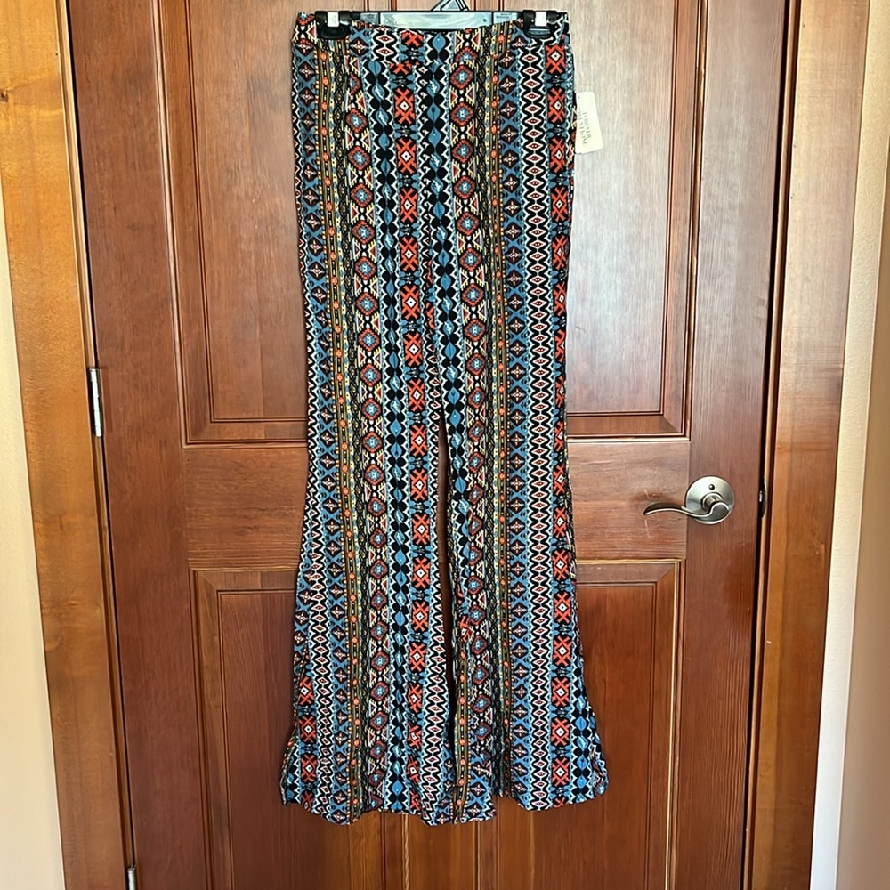 NWT Wide Leg Aztec Boho Festival Pants